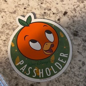 Orange Bird Passholder Magnet
